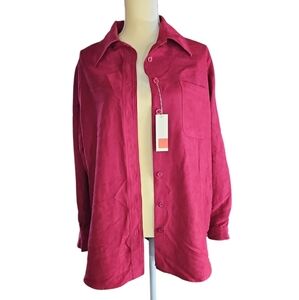 NWT AVENUE Button Down Womens Shirt